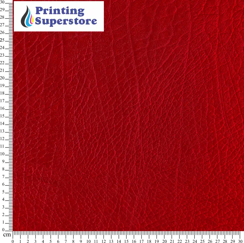 Red leather pattern printed on Self Adhesive Vinyl (SAV), Heat Transfer Vinyl (HTV) and Cardstock.