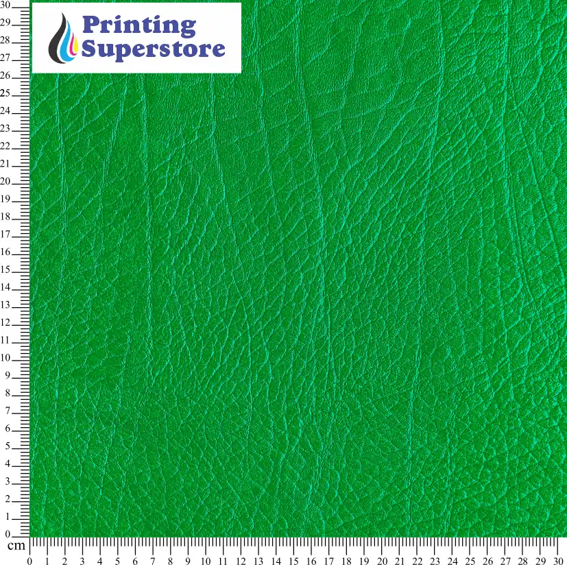 Green leather pattern printed on Self Adhesive Vinyl (SAV), Heat Transfer Vinyl (HTV) and Cardstock.