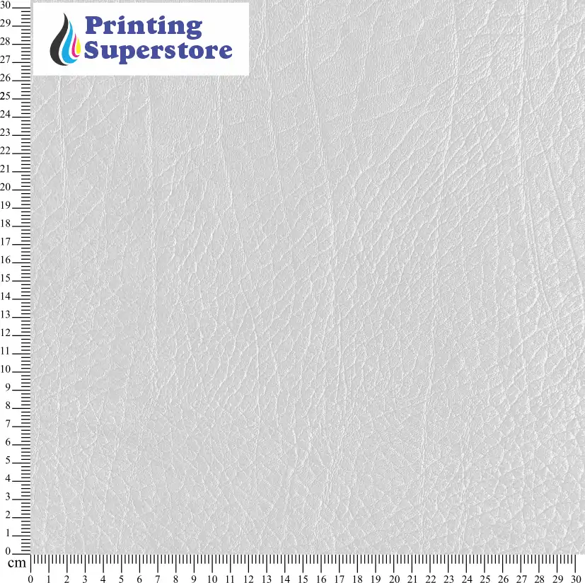 White leather pattern printed on Self Adhesive Vinyl (SAV), Heat Transfer Vinyl (HTV) and Cardstock.