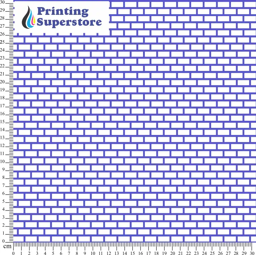 Purple brick pattern printed on Self Adhesive Vinyl (SAV), Heat Transfer Vinyl (HTV) and Cardstock.