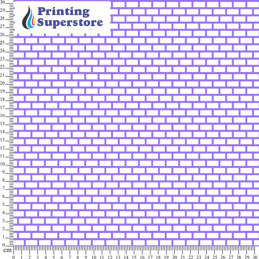 Purple brick pattern printed on Self Adhesive Vinyl (SAV), Heat Transfer Vinyl (HTV) and Cardstock.