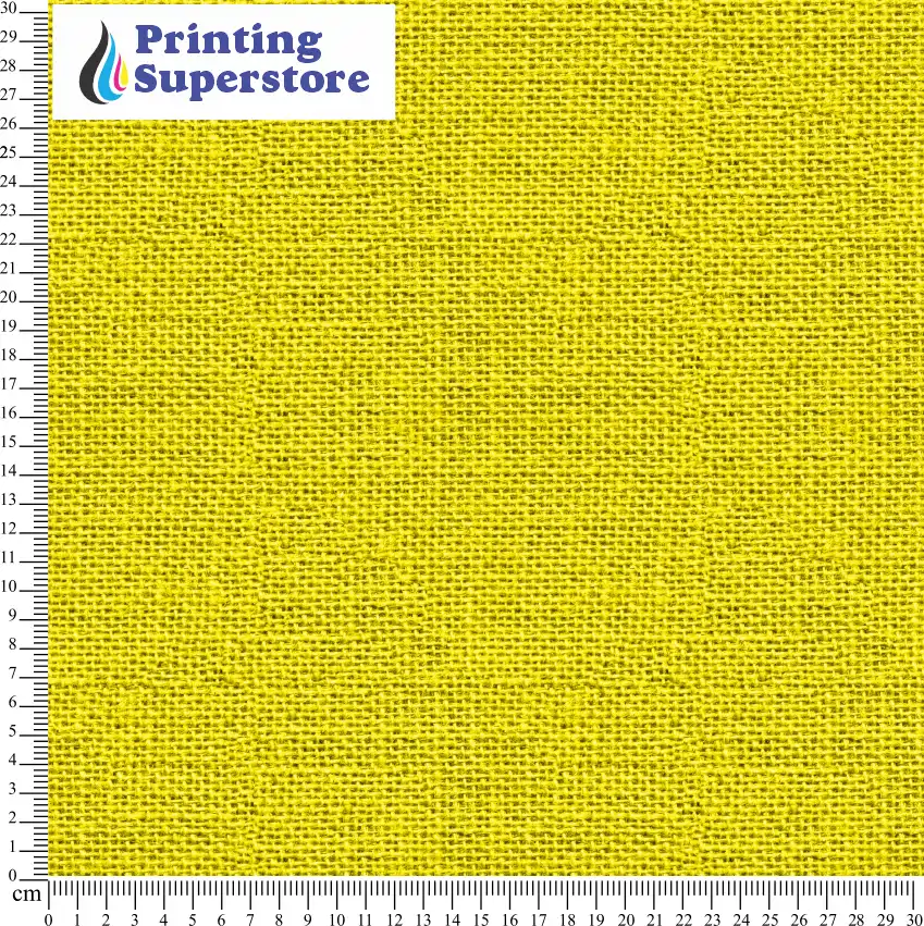 Yellow burlap fabric pattern printed on Self Adhesive Vinyl (SAV), Heat Transfer Vinyl (HTV) and Cardstock.
