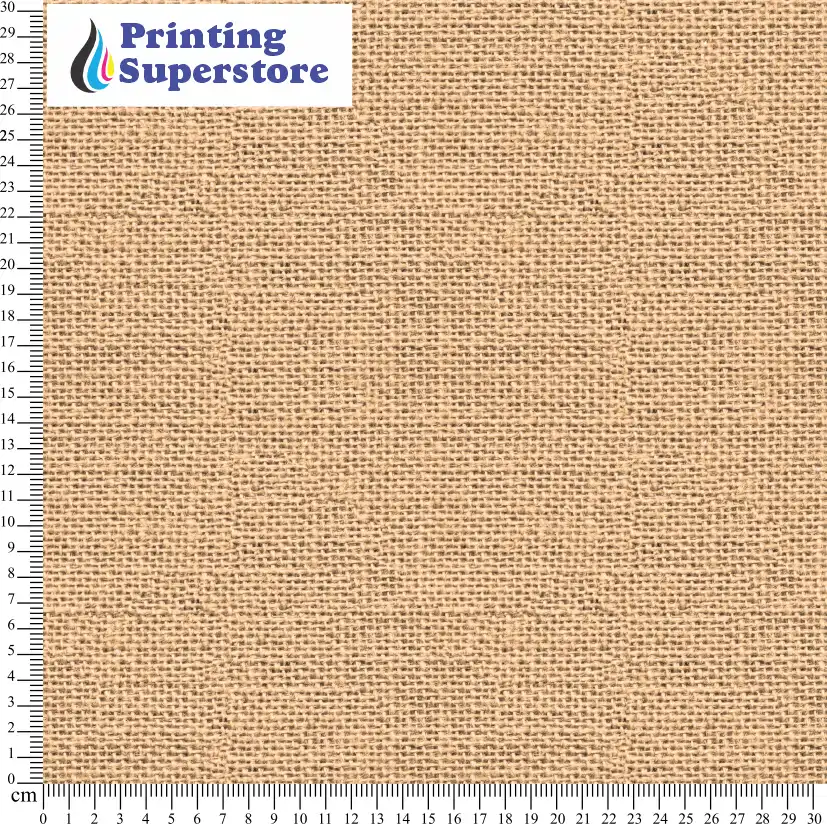 Orange burlap fabric pattern printed on Self Adhesive Vinyl (SAV), Heat Transfer Vinyl (HTV) and Cardstock.