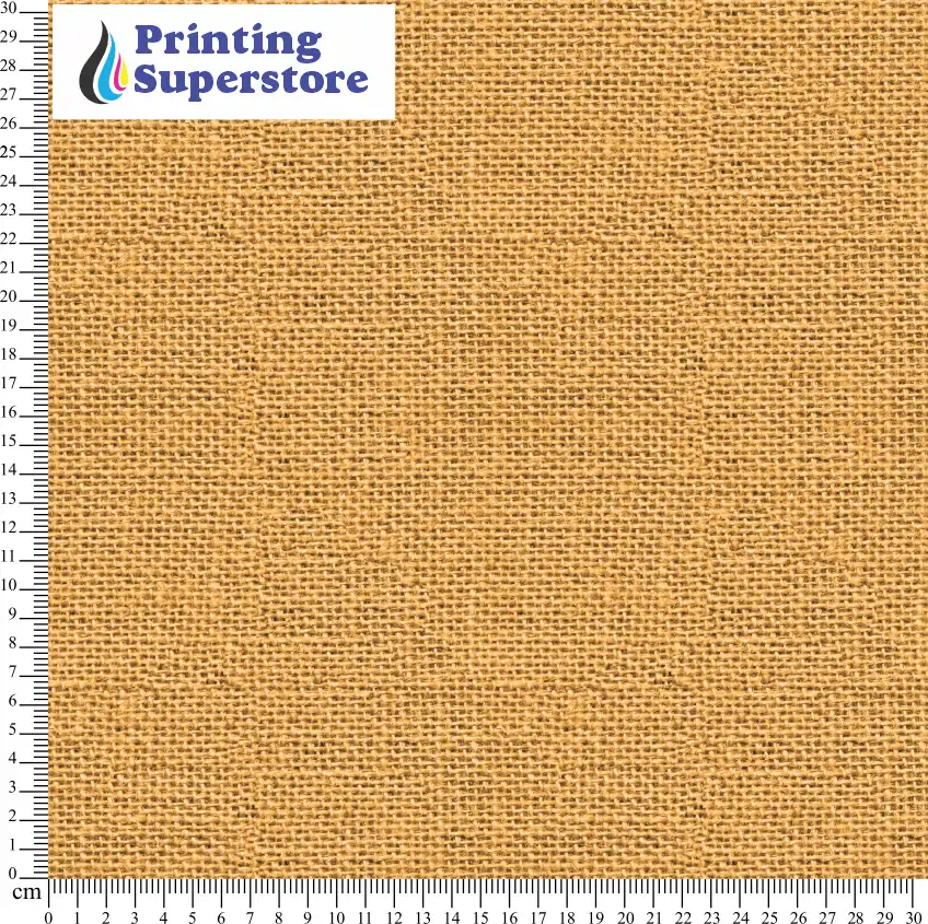 Orange burlap fabric pattern printed on Self Adhesive Vinyl (SAV), Heat Transfer Vinyl (HTV) and Cardstock.