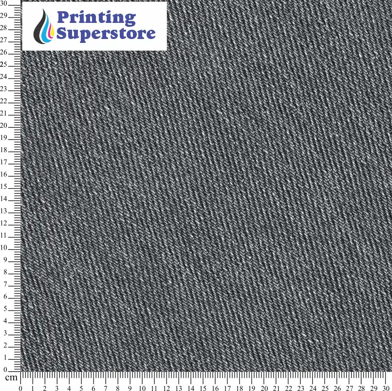 Grey / Silver denim fabric pattern printed on Self Adhesive Vinyl (SAV), Heat Transfer Vinyl (HTV) and Cardstock.
