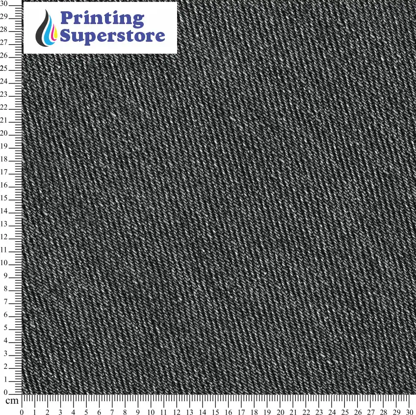 Black denim fabric pattern printed on Self Adhesive Vinyl (SAV), Heat Transfer Vinyl (HTV) and Cardstock.
