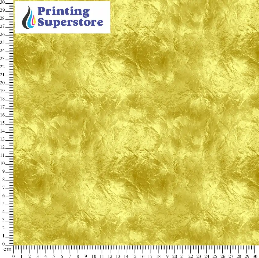 Yellow metallic foil pattern printed on Self Adhesive Vinyl (SAV), Heat Transfer Vinyl (HTV) and Cardstock.