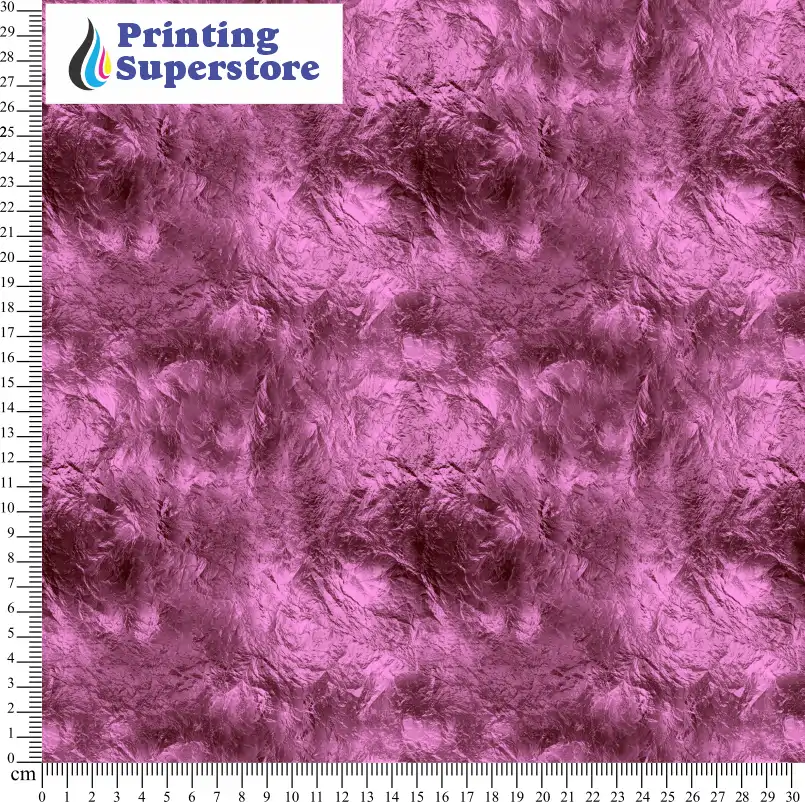 Purple metallic foil pattern printed on Self Adhesive Vinyl (SAV), Heat Transfer Vinyl (HTV) and Cardstock.