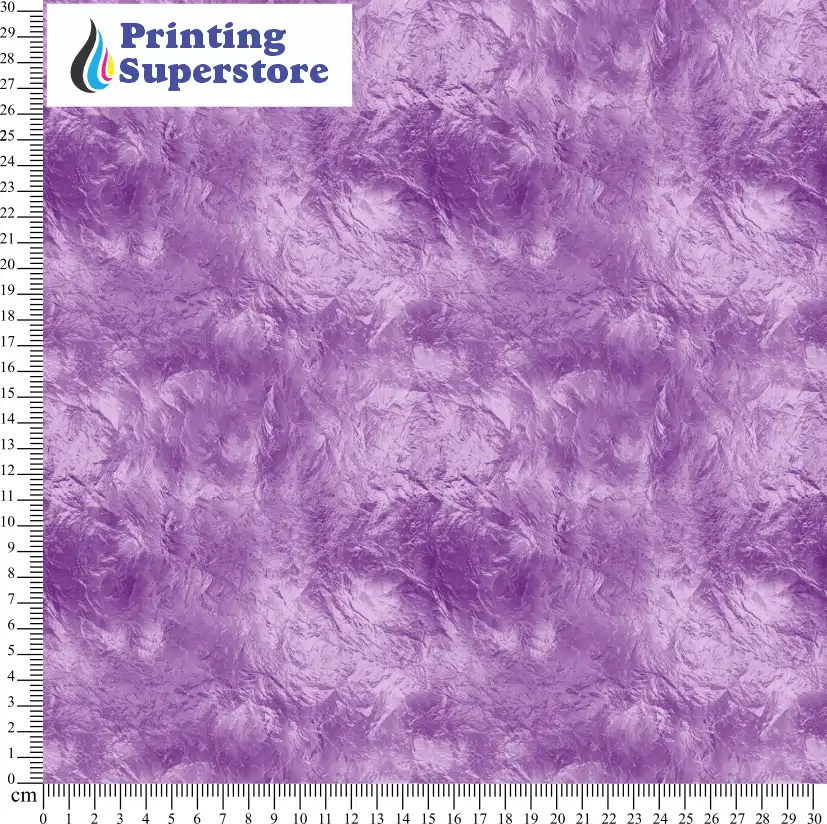 Purple metallic foil pattern printed on Self Adhesive Vinyl (SAV), Heat Transfer Vinyl (HTV) and Cardstock.