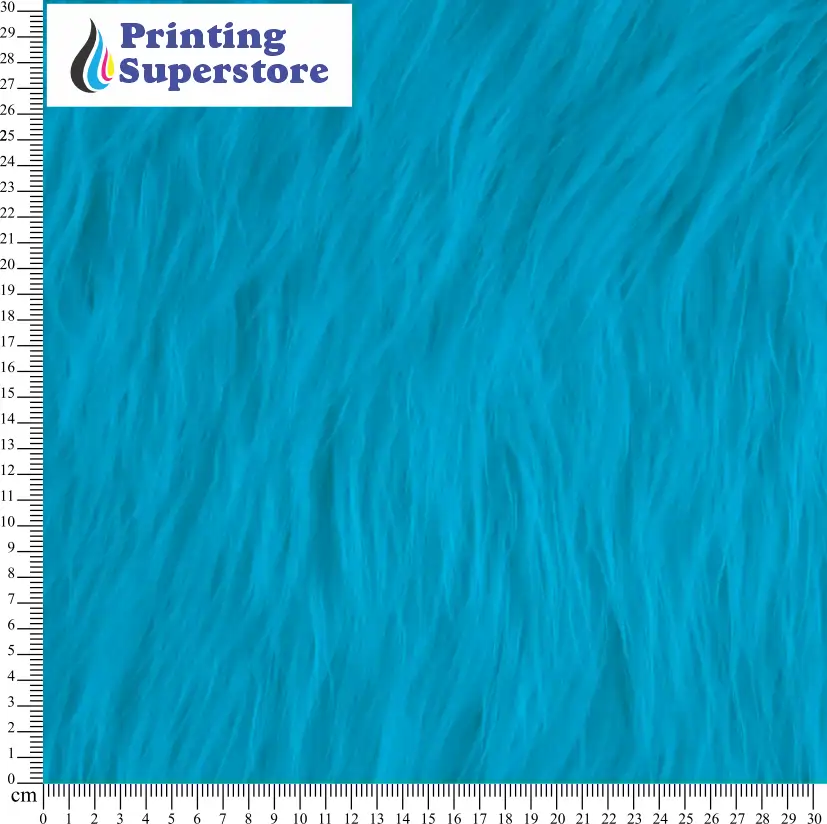 Blue fur pattern printed on Self Adhesive Vinyl (SAV), Heat Transfer Vinyl (HTV) and Cardstock.