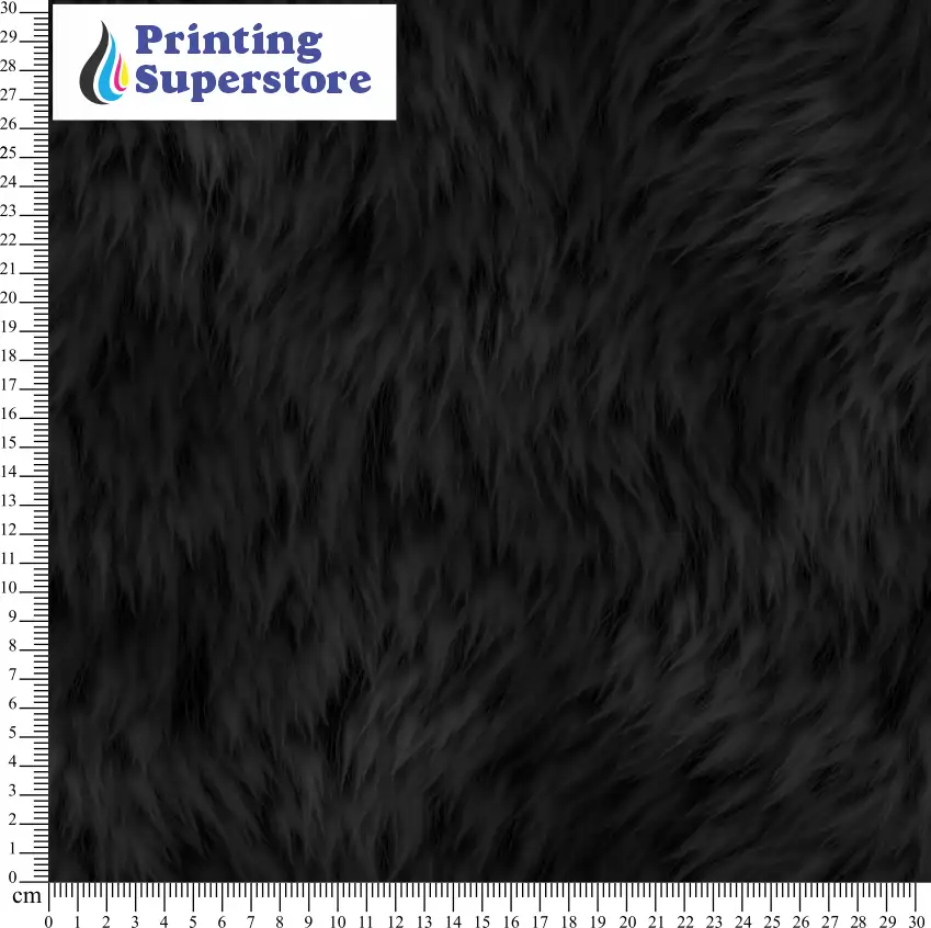 Black fur pattern printed on Self Adhesive Vinyl (SAV), Heat Transfer Vinyl (HTV) and Cardstock.