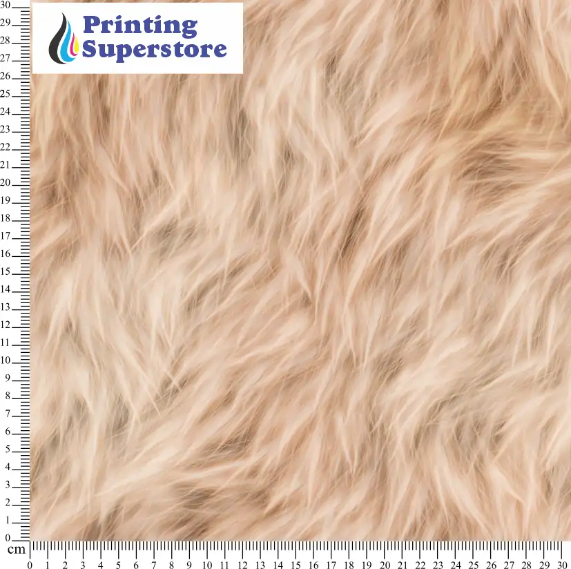 Brown fur pattern printed on Self Adhesive Vinyl (SAV), Heat Transfer Vinyl (HTV) and Cardstock.