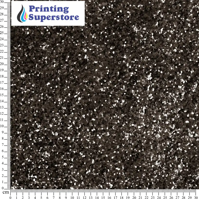 Brown chunky glitter pattern printed on Self Adhesive Vinyl (SAV), Heat Transfer Vinyl (HTV) and Cardstock.