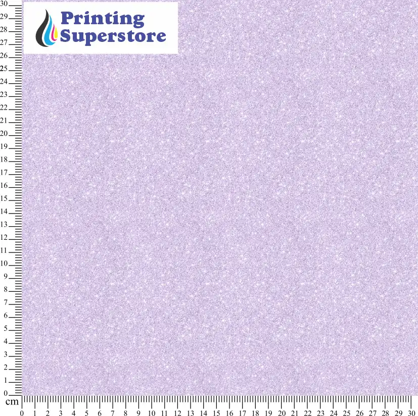 Purple fine glitter pattern printed on Self Adhesive Vinyl (SAV), Heat Transfer Vinyl (HTV) and Cardstock.