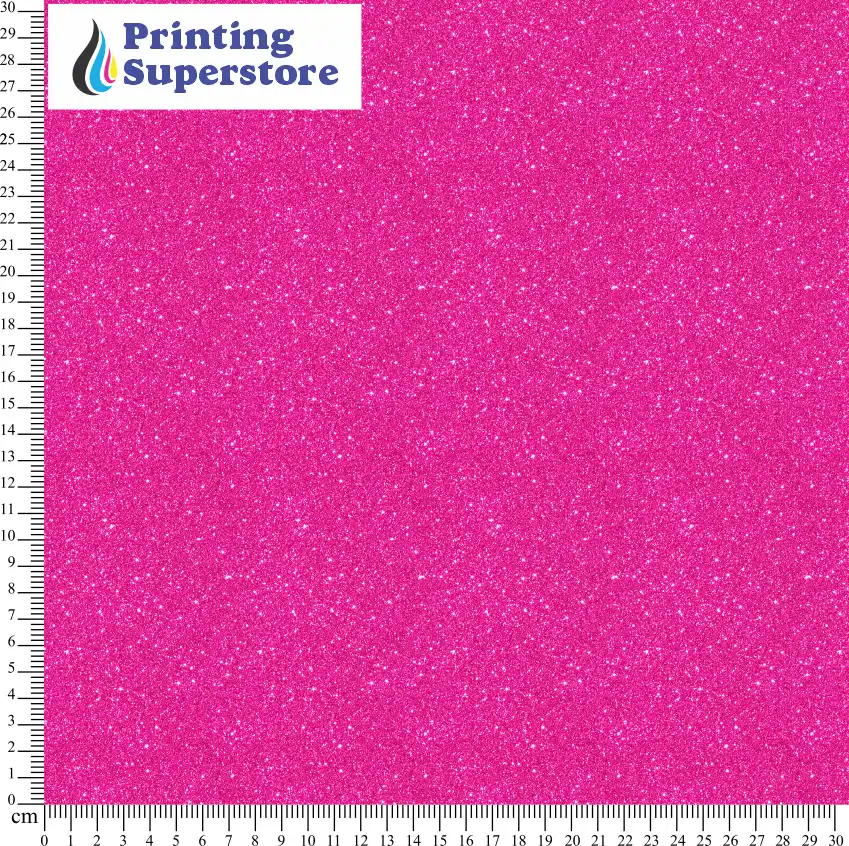 Pink fine glitter pattern printed on Self Adhesive Vinyl (SAV), Heat Transfer Vinyl (HTV) and Cardstock.