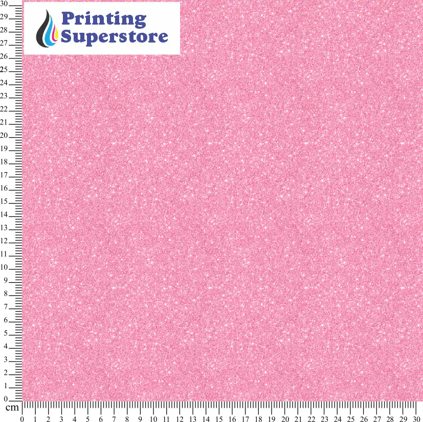 Pink fine glitter pattern printed on Self Adhesive Vinyl (SAV), Heat Transfer Vinyl (HTV) and Cardstock.
