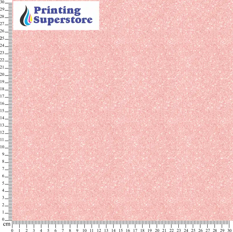 Red fine glitter pattern printed on Self Adhesive Vinyl (SAV), Heat Transfer Vinyl (HTV) and Cardstock.