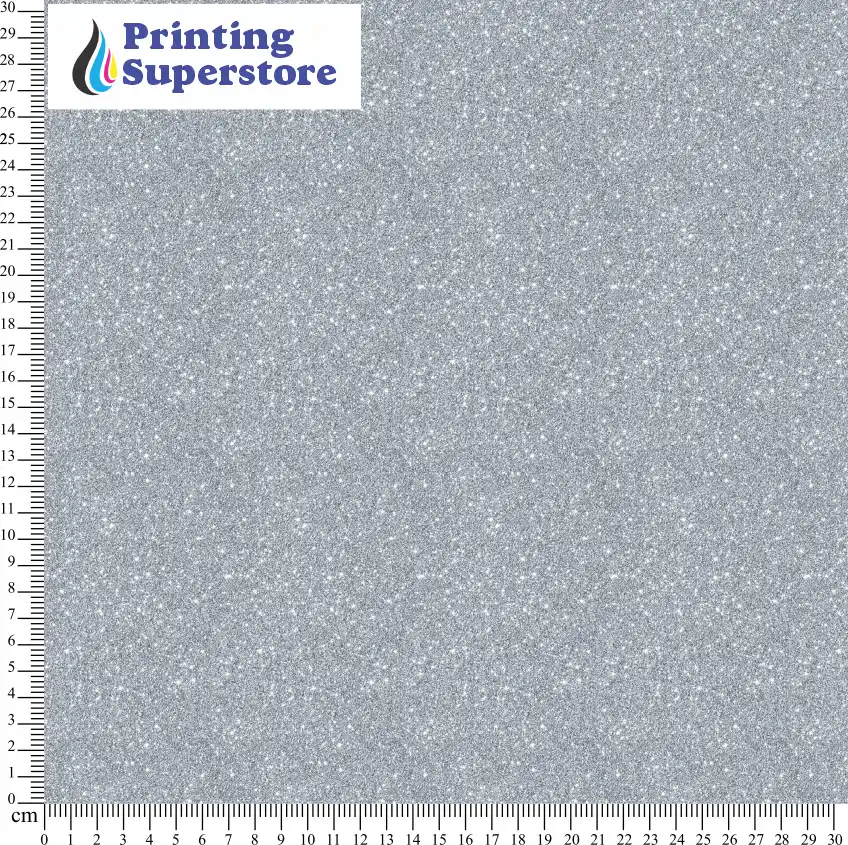 Grey / Silver fine glitter pattern printed on Self Adhesive Vinyl (SAV), Heat Transfer Vinyl (HTV) and Cardstock.