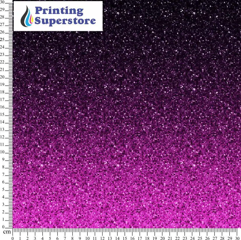 Pink gradient glitter pattern printed on Self Adhesive Vinyl (SAV), Heat Transfer Vinyl (HTV) and Cardstock.