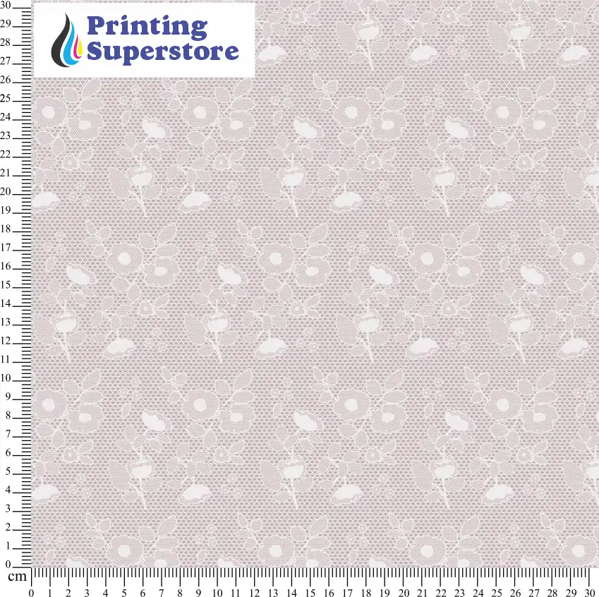 Purple lace pattern printed on Self Adhesive Vinyl (SAV), Heat Transfer Vinyl (HTV) and Cardstock.