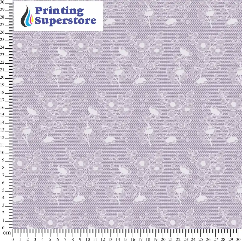 Purple lace pattern printed on Self Adhesive Vinyl (SAV), Heat Transfer Vinyl (HTV) and Cardstock.