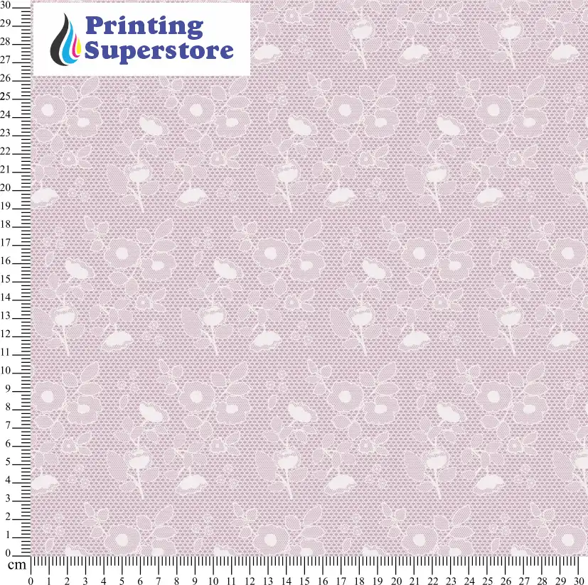 Purple lace pattern printed on Self Adhesive Vinyl (SAV), Heat Transfer Vinyl (HTV) and Cardstock.