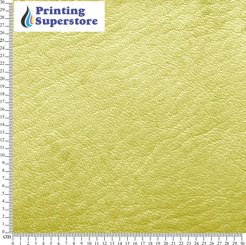 Yellow leather pattern printed on Self Adhesive Vinyl (SAV), Heat Transfer Vinyl (HTV) and Cardstock.