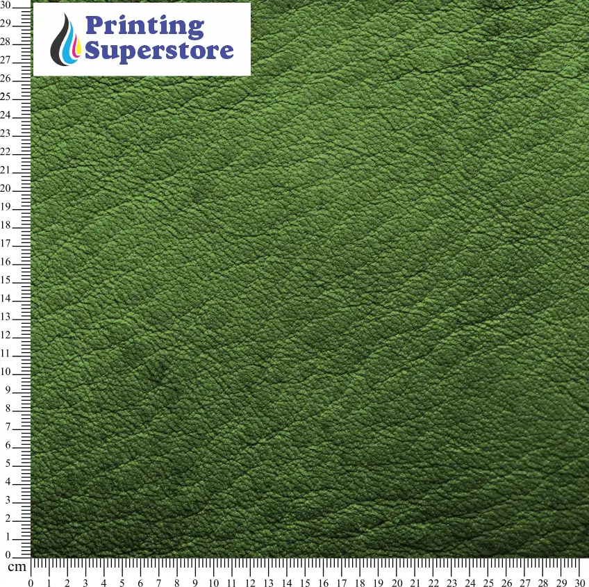 Green leather pattern printed on Self Adhesive Vinyl (SAV), Heat Transfer Vinyl (HTV) and Cardstock.