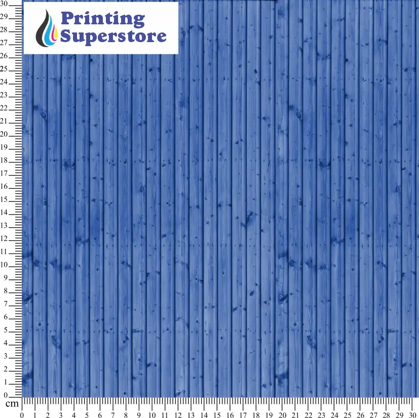 Blue wood pattern printed on Self Adhesive Vinyl (SAV), Heat Transfer Vinyl (HTV) and Cardstock.