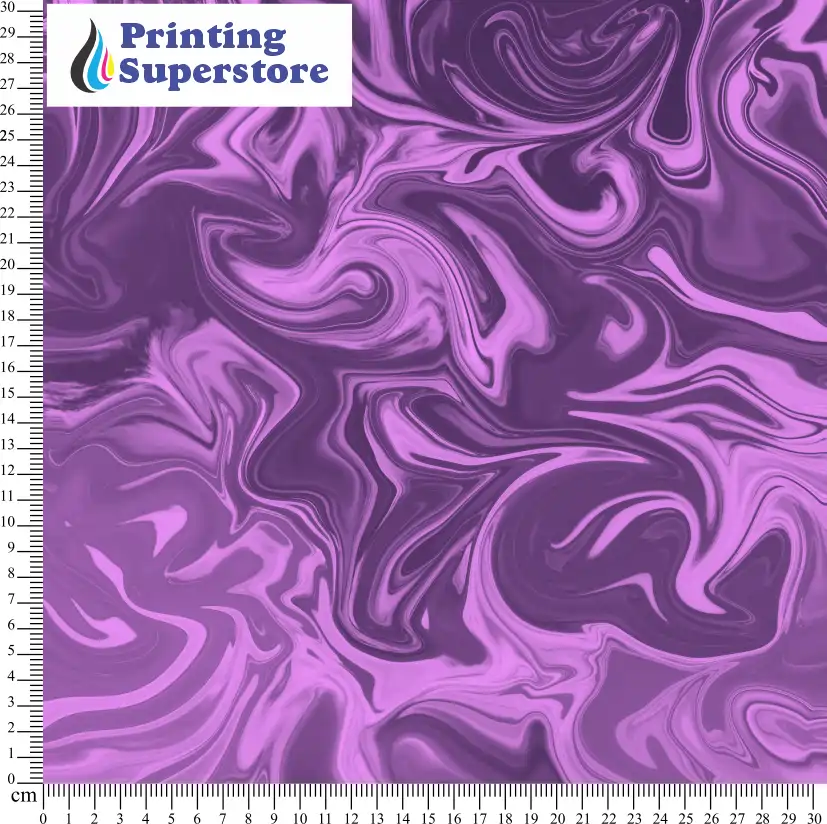 Purple marble pattern printed on Self Adhesive Vinyl (SAV), Heat Transfer Vinyl (HTV) and Cardstock.