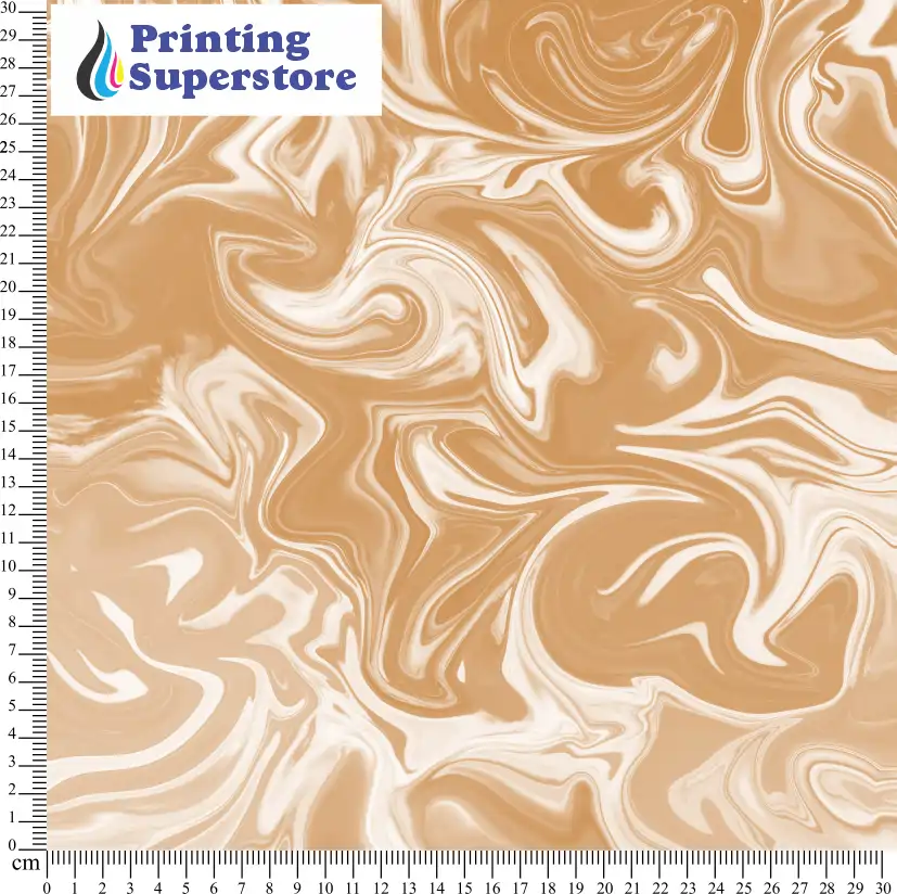 Brown marble pattern printed on Self Adhesive Vinyl (SAV), Heat Transfer Vinyl (HTV) and Cardstock.