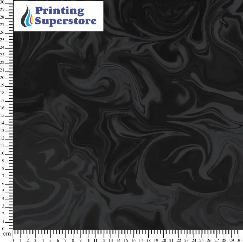 Black marble pattern printed on Self Adhesive Vinyl (SAV), Heat Transfer Vinyl (HTV) and Cardstock.