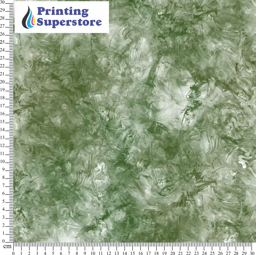 Green marble pattern printed on Self Adhesive Vinyl (SAV), Heat Transfer Vinyl (HTV) and Cardstock.