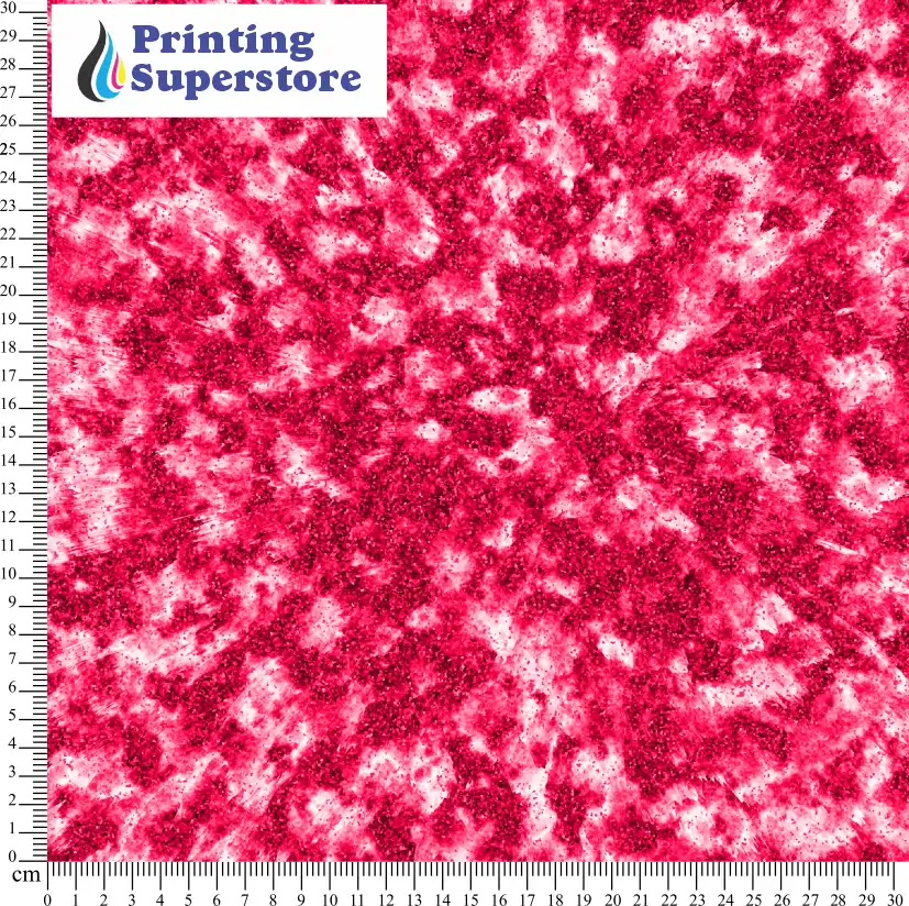 Red marble pattern printed on Self Adhesive Vinyl (SAV), Heat Transfer Vinyl (HTV) and Cardstock.