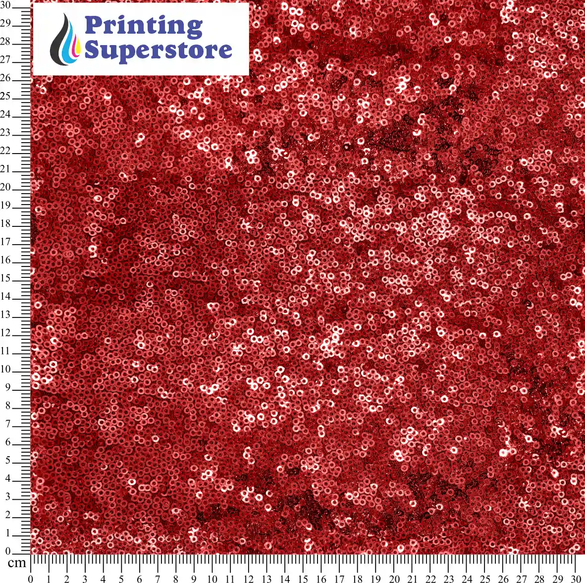 Red sequins pattern printed on Self Adhesive Vinyl (SAV), Heat Transfer Vinyl (HTV) and Cardstock.