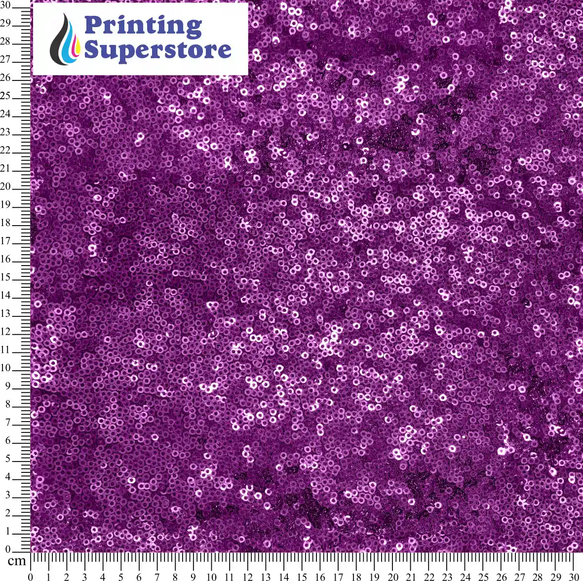 Purple sequins pattern printed on Self Adhesive Vinyl (SAV), Heat Transfer Vinyl (HTV) and Cardstock.