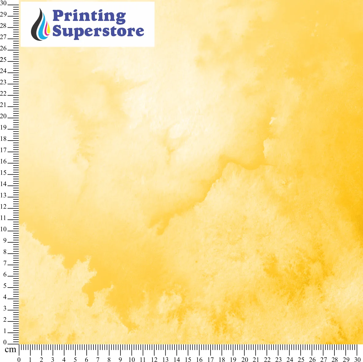 Yellow Watercolour theme pattern printed on Self Adhesive Vinyl (SAV), Heat Transfer Vinyl (HTV) and Cardstock.
