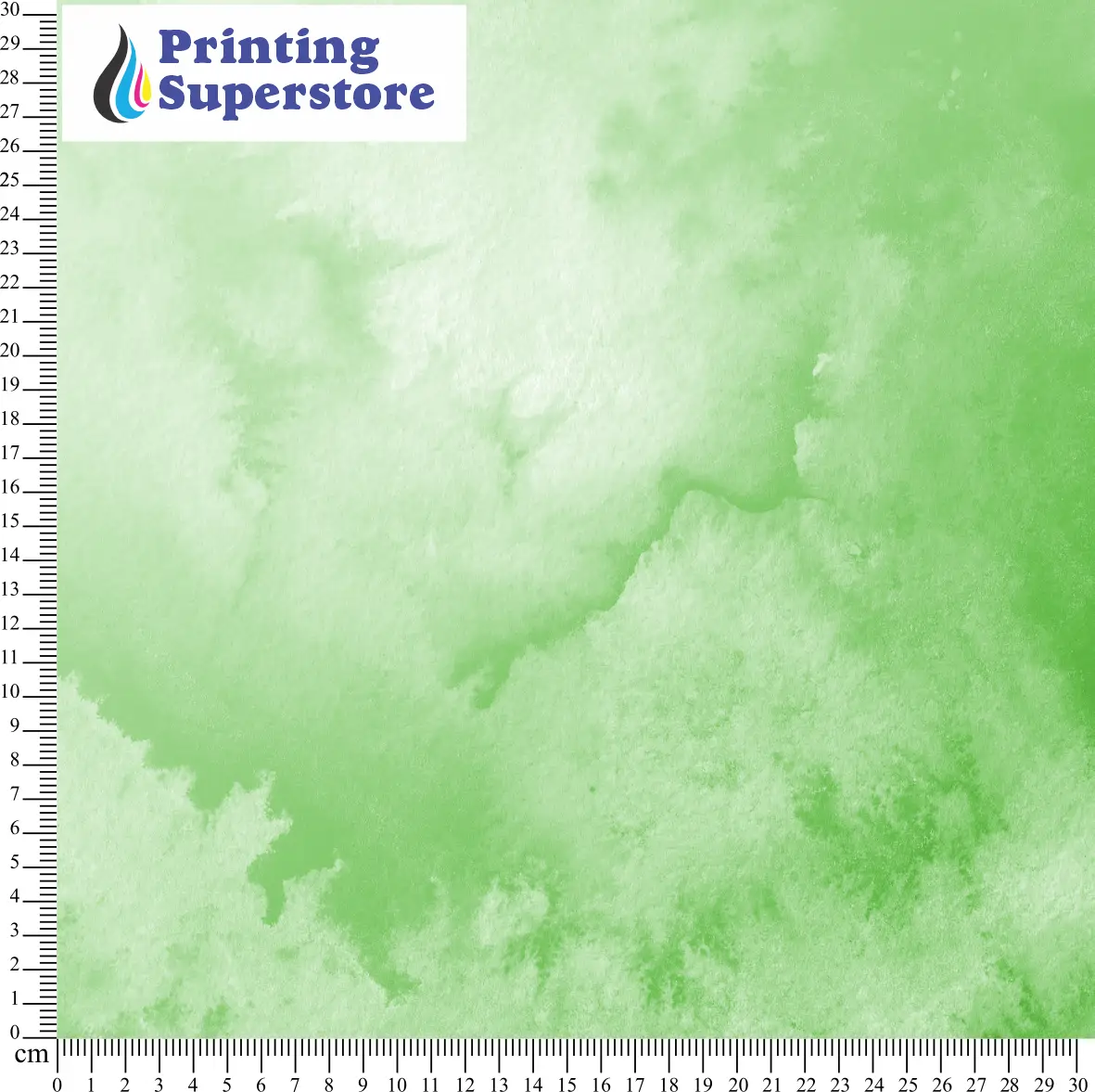 Green Watercolour theme pattern printed on Self Adhesive Vinyl (SAV), Heat Transfer Vinyl (HTV) and Cardstock.