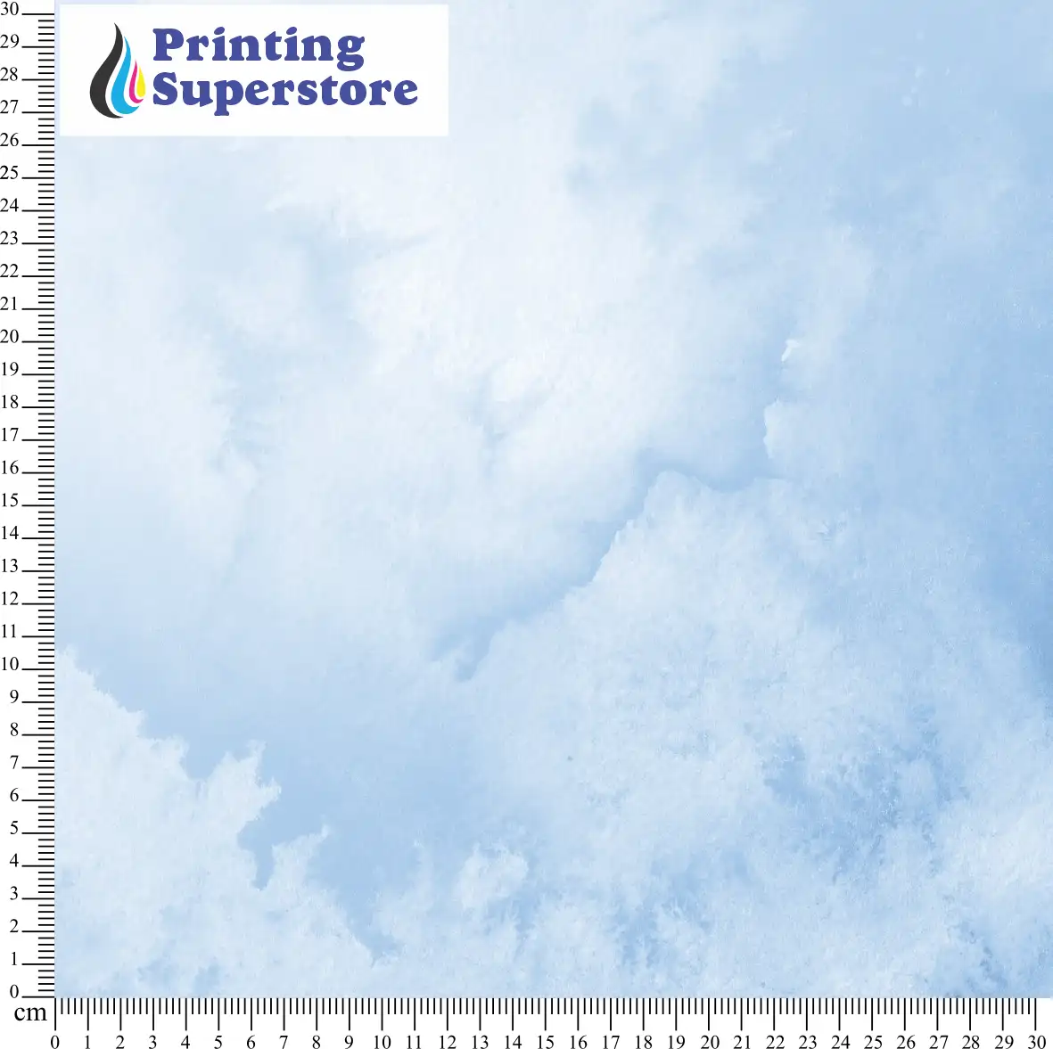 Blue Watercolour theme pattern printed on Self Adhesive Vinyl (SAV), Heat Transfer Vinyl (HTV) and Cardstock.